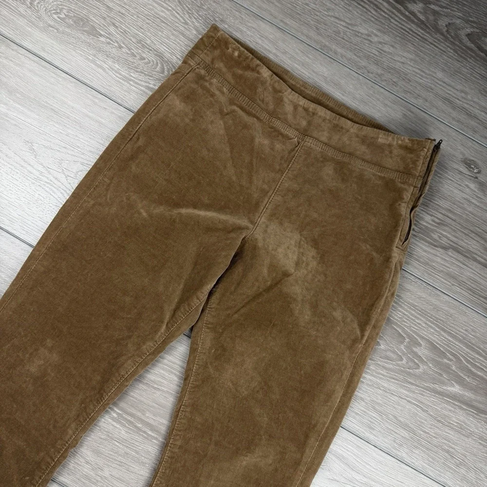 Free People Women's Corduroy Pull On Flare Bottom Pants Brown Size Small